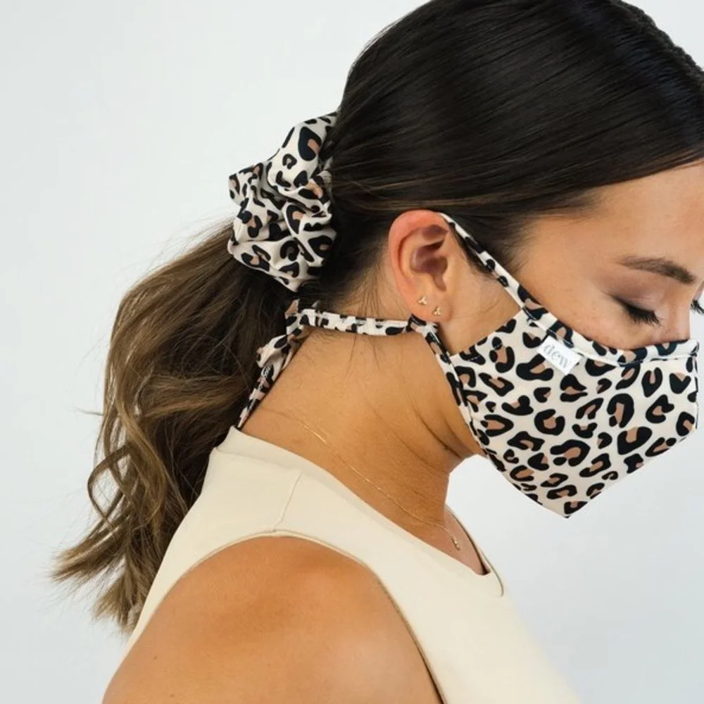 Dew Edit Kitty Kitty Leopard Face Mask Adult Small
